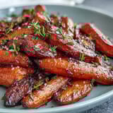Honey Glazed Roasted Carrots Thyme