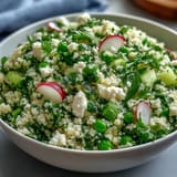 Spring Pea Mint Couscous Salad