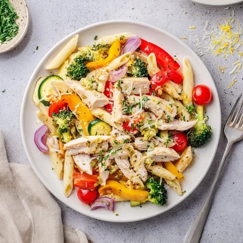 Garlic Herb Chicken Veg Pasta
