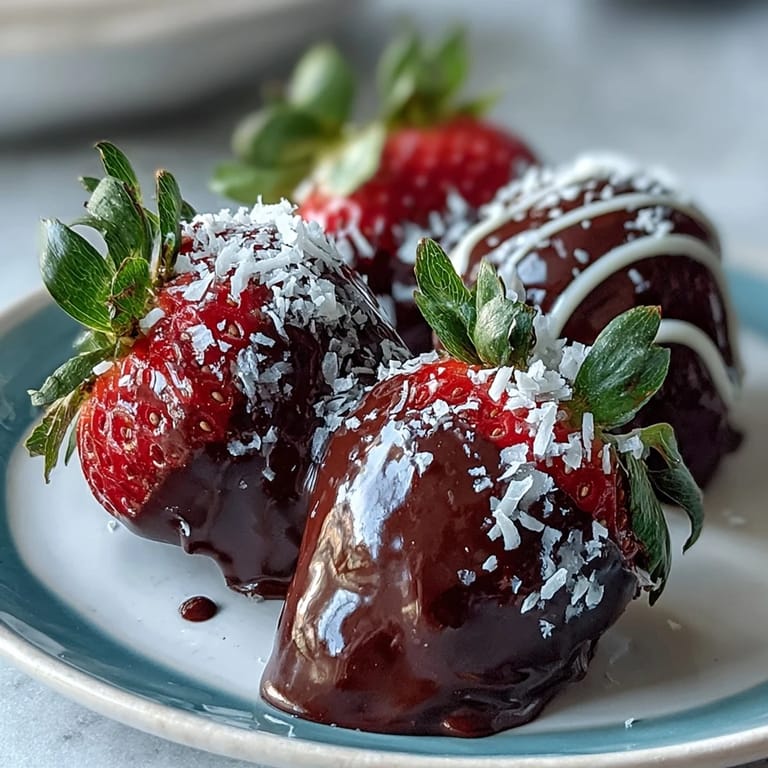 Homemade Chocolate-Covered Strawberries with glossy finish, showing juicy red fruit beneath, ideal for gifts or a sweet treat.