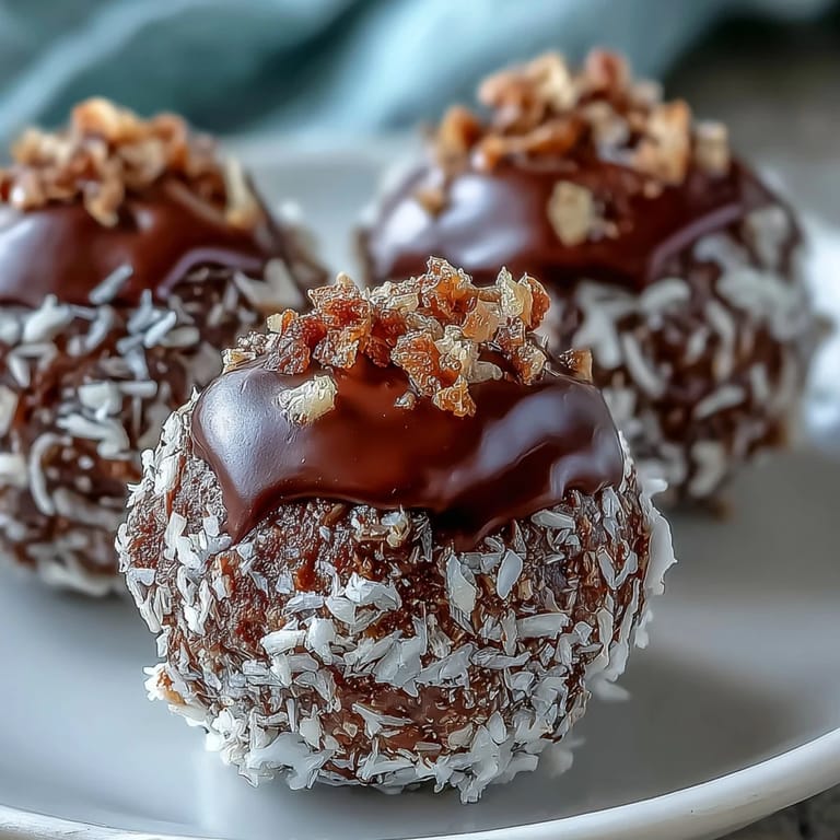 Rich dark chocolate truffles with a glossy finish, perfect for gifting or a sweet indulgence.