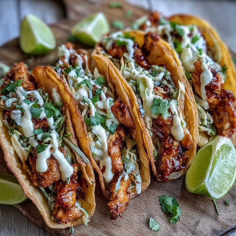 Golden fried wonton shells cradle smoky chicken and tangy slaw in these vibrant Crispy Chicken Wonton Tacos.