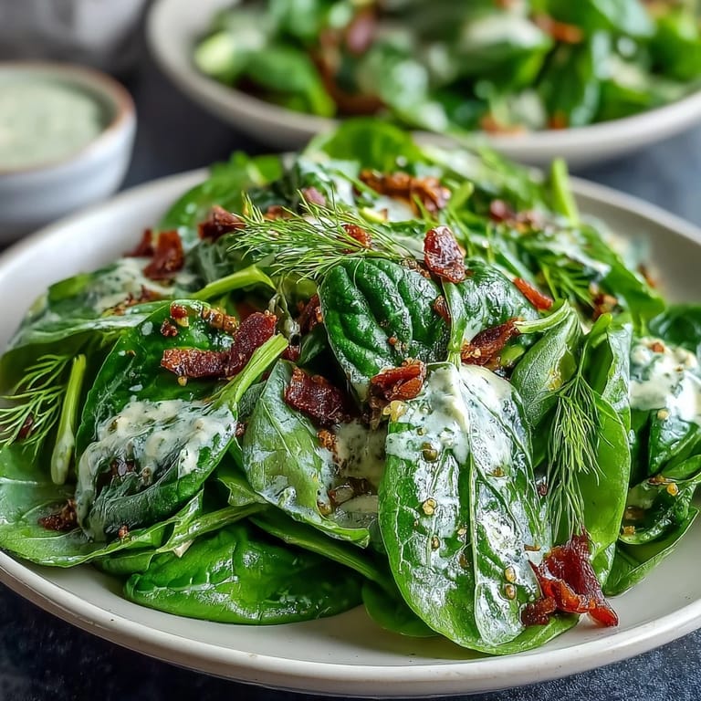 Fresh honey mustard spring green salad with crunchy almonds, perfect for a light lunch or healthy appetizer.  