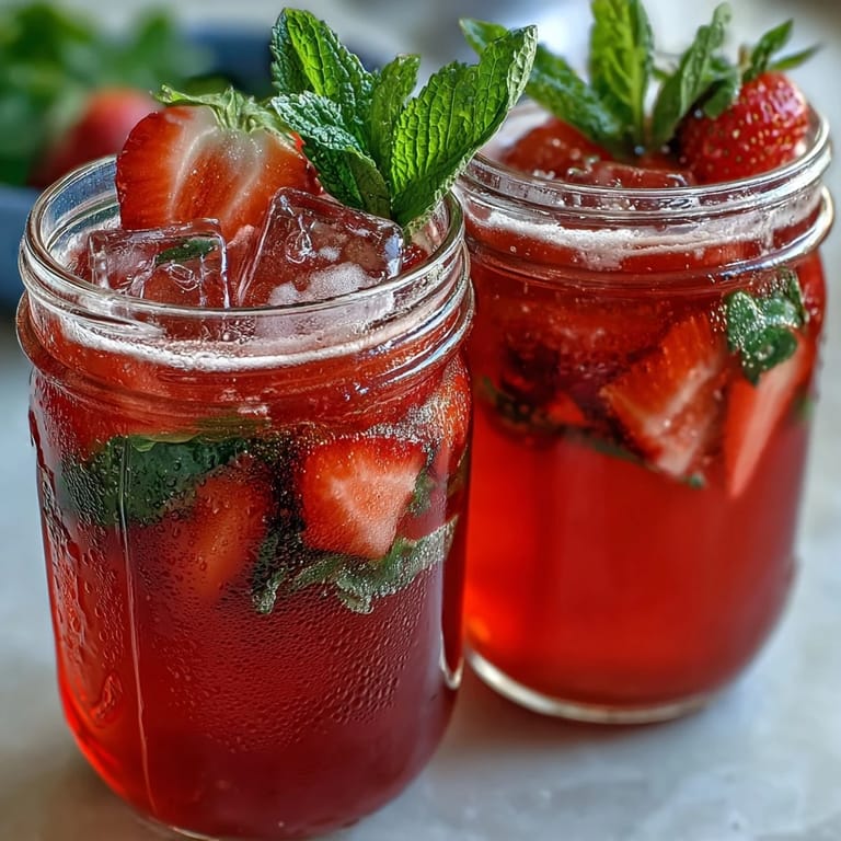 This pitcher of strawberry basil lemonade mocktail features juicy strawberries, aromatic basil, and zesty lemon, ideal for entertaining.