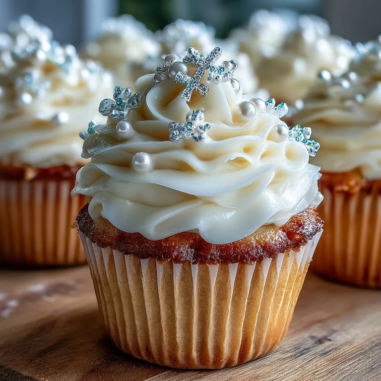 Beautifully decorated mini cupcakes with smooth buttercream frosting and handmade fondant rosary toppers, perfect for religious ceremonies.