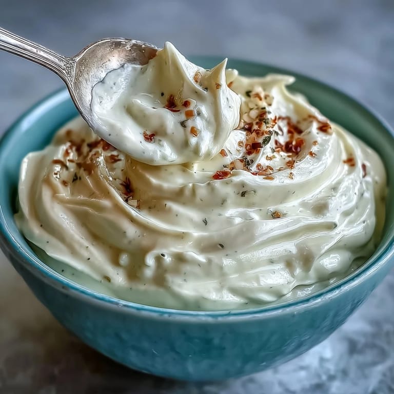 Silky, tangy aioli infused with fresh garlic and lemon—ideal for drizzling over grilled seafood or roasted vegetables.