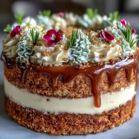 Taurus Cake: Rich butterscotch layers adorned with floral buttercream and earthy hues.